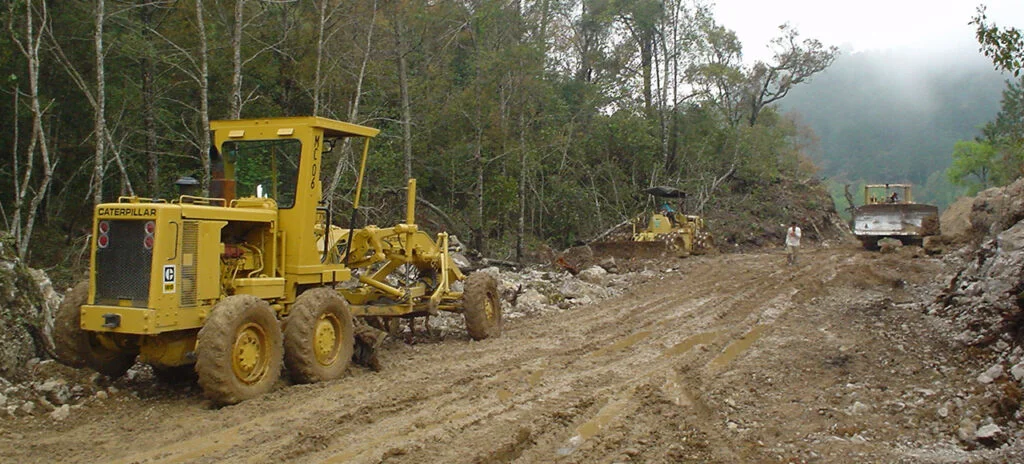 Obras de infraestructura en zona forestal